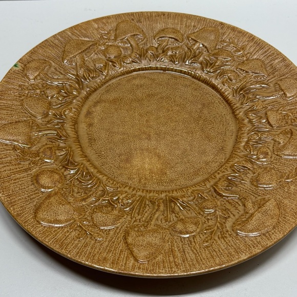 Vintage handmade ceramic platter with Arnels mushroom design - Picture 2 of 5